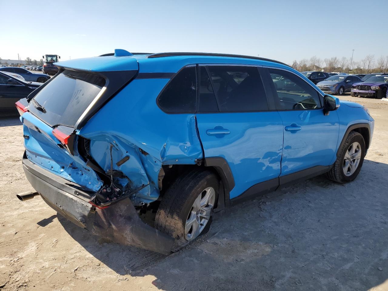 2021 Toyota RAV 4 VIN 2T3W1RFVXMW155364 Copart auction photo, rear end / front end damage thumbnail 3