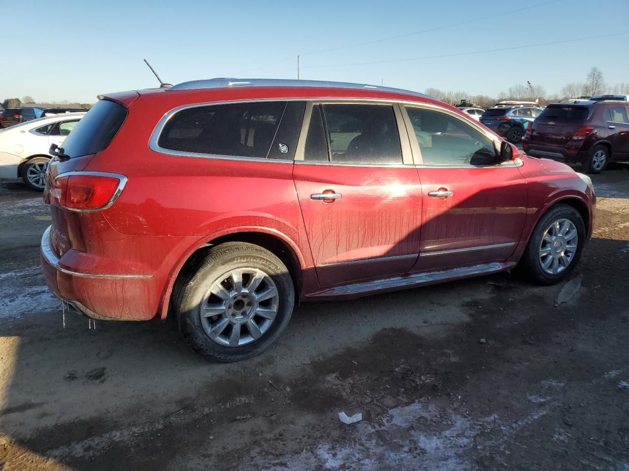 2014 Buick Enclave VIN 5GAKRCKD1EJ266436 Copart auction photo, undercarriage / water/flood damage thumbnail 3
