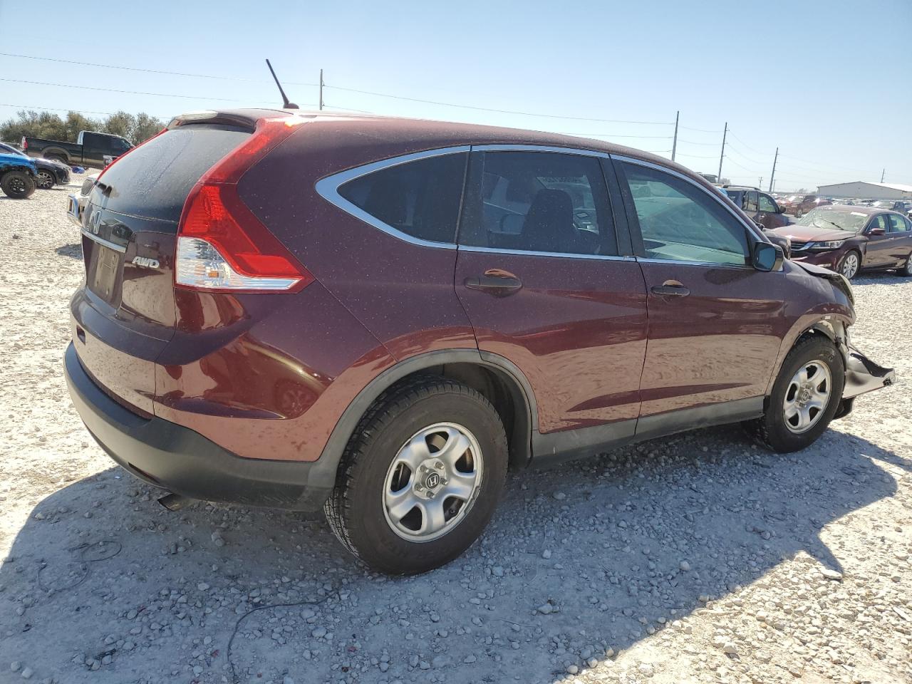 2013 Honda CR-V VIN 5J6RM4H33DL032103 Copart auction photo, front end damage thumbnail 3