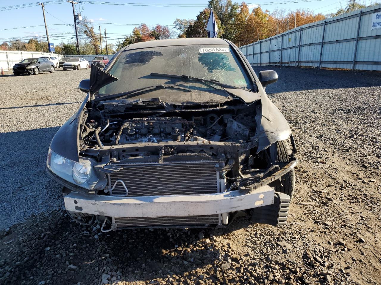 2008 Honda Civic VIN 2HGFA165X8H302565 Copart auction photo, burn - engine / side damage thumbnail 5