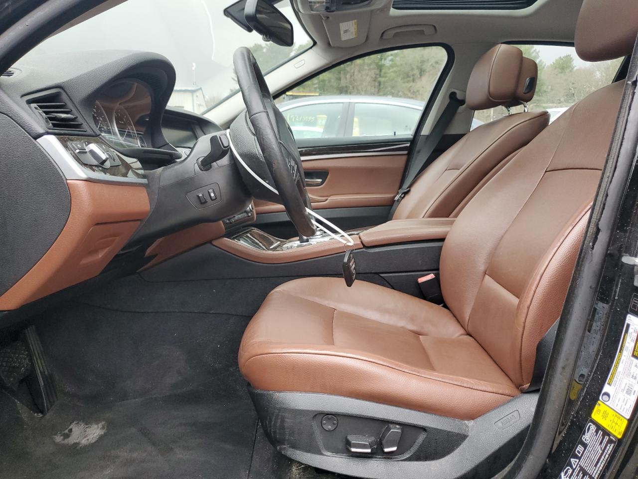 2013 BMW 5er VIN WBAXH5C59DDW15282 Copart auction photo, side damage thumbnail 7
