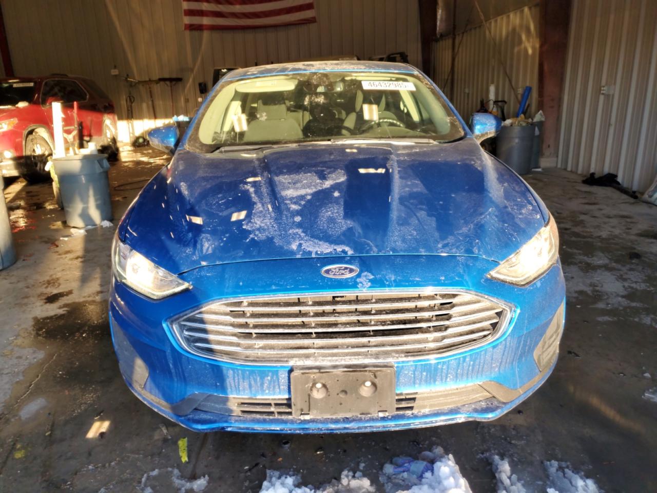 2019 Ford Fusion VIN 3FA6P0LU9KR108100 Copart auction photo, side / rear end damage thumbnail 5