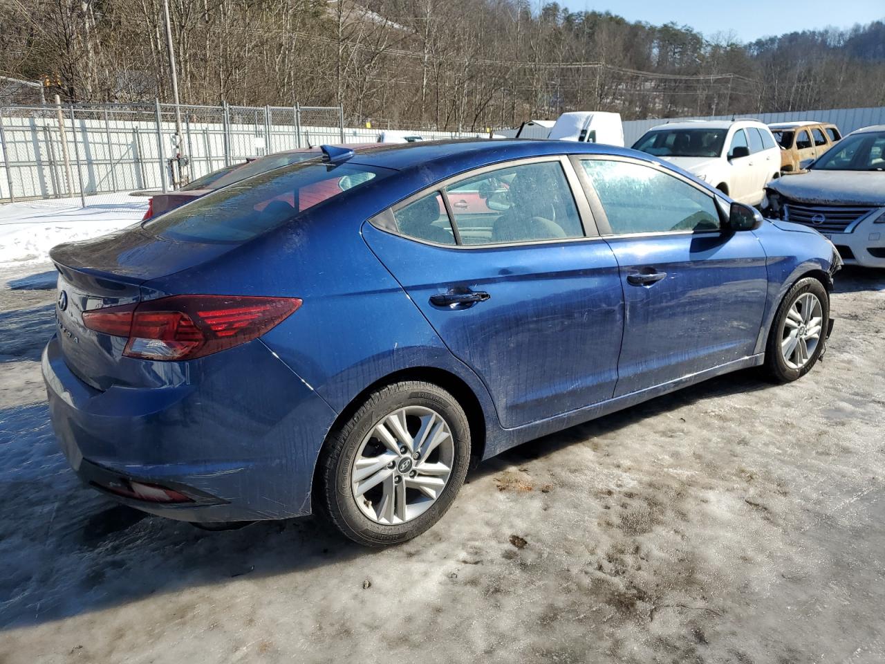 2020 Hyundai Elantra VIN 5NPD84LF4LH547636 Copart auction photo, all over damage thumbnail 3