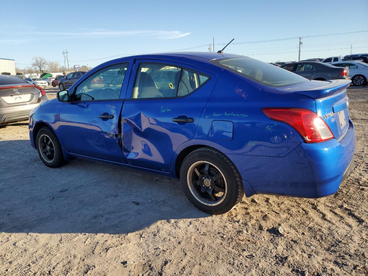 2016 Nissan Versa VIN 3N1CN7AP4GL874497 Copart auction photo, side / minor dent/scratches damage thumbnail 2