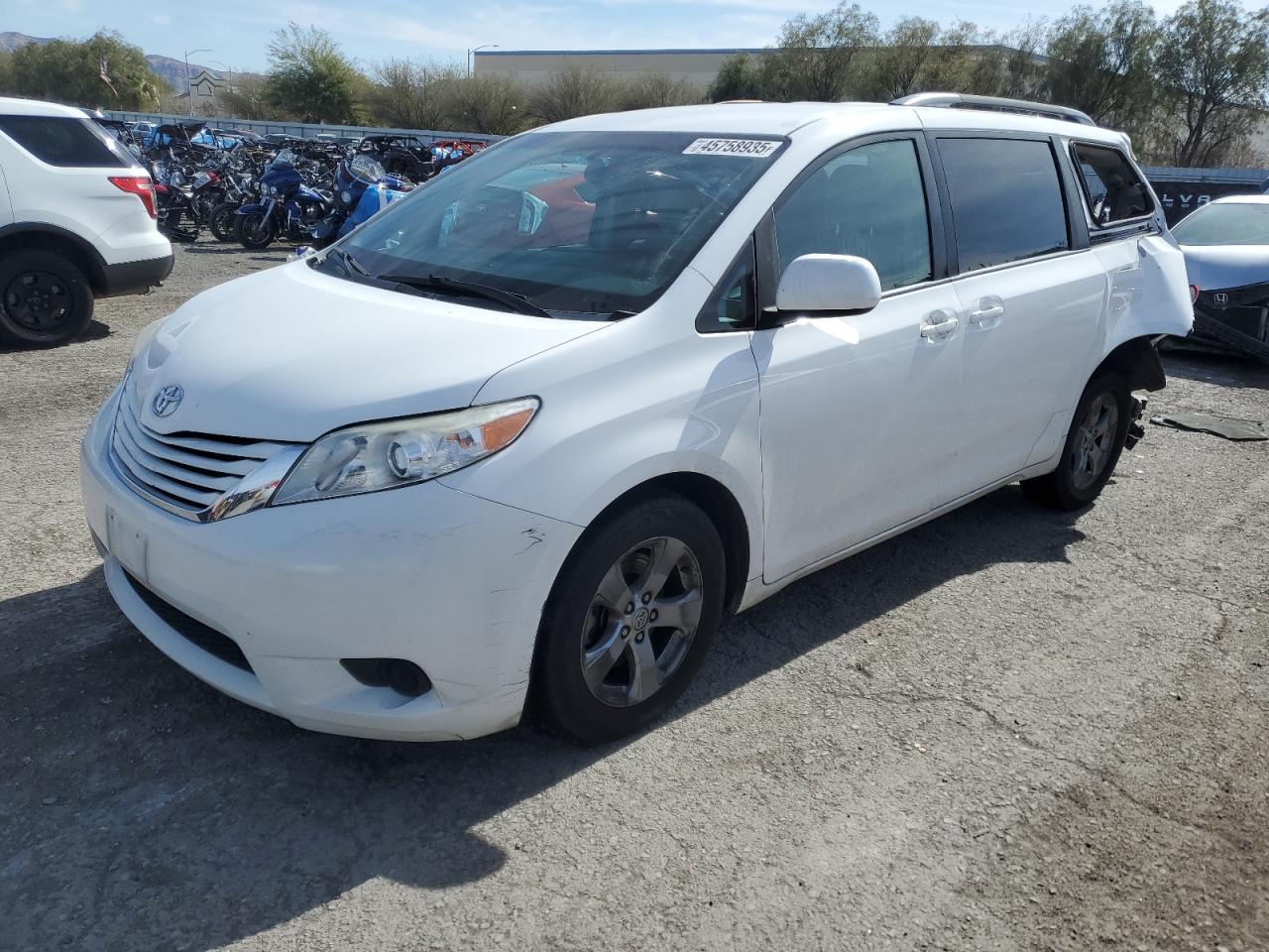 2016 Toyota Sienna VIN 5TDKK3DC9GS722454