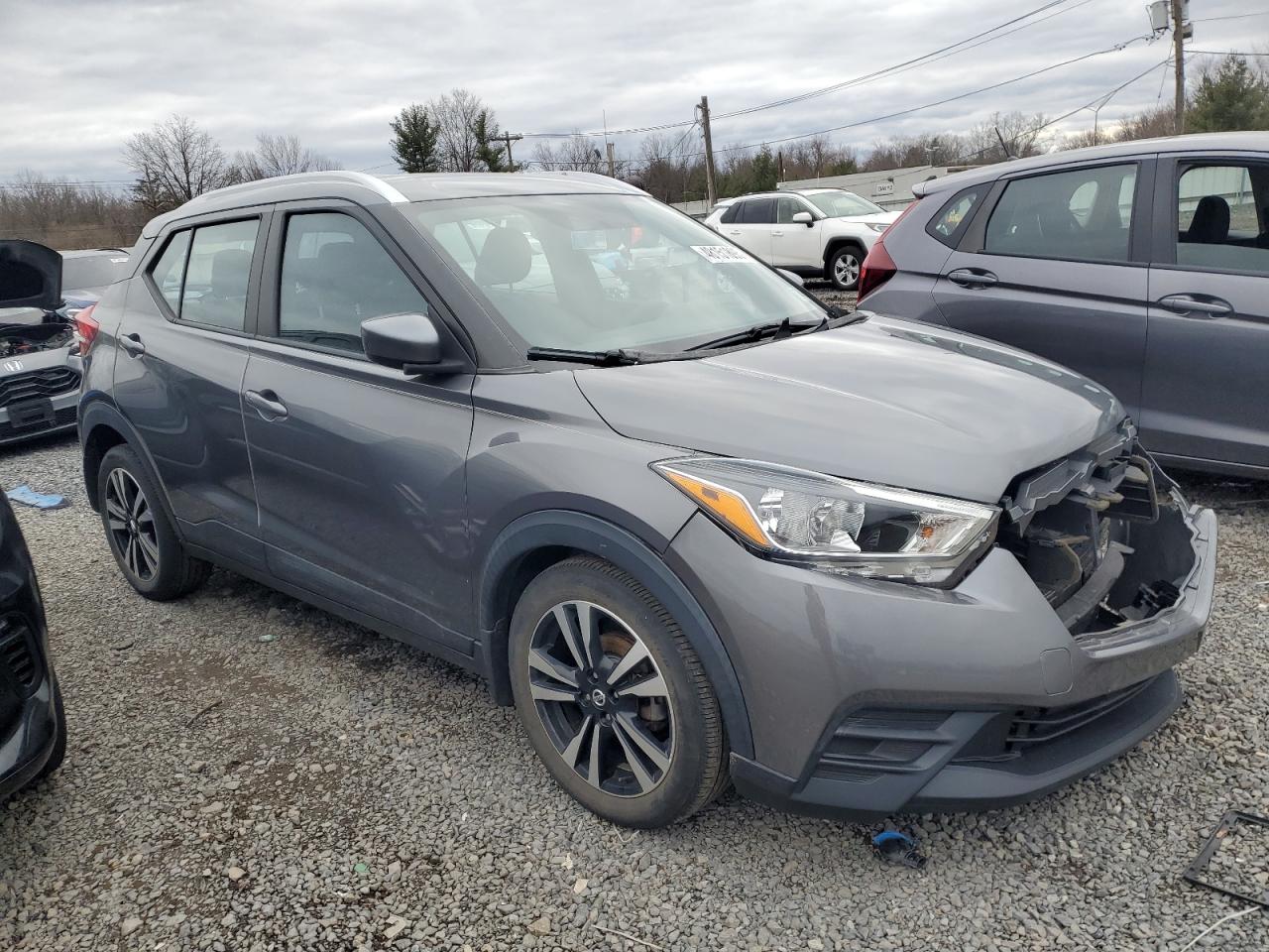 2019 Nissan Kicks VIN 3N1CP5CU6KL471874 Copart auction photo, front end / undercarriage damage thumbnail 4