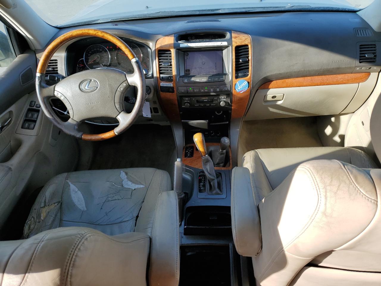 2007 Lexus GX VIN JTJBT20X570132803 Copart auction photo, front end / side damage thumbnail 8