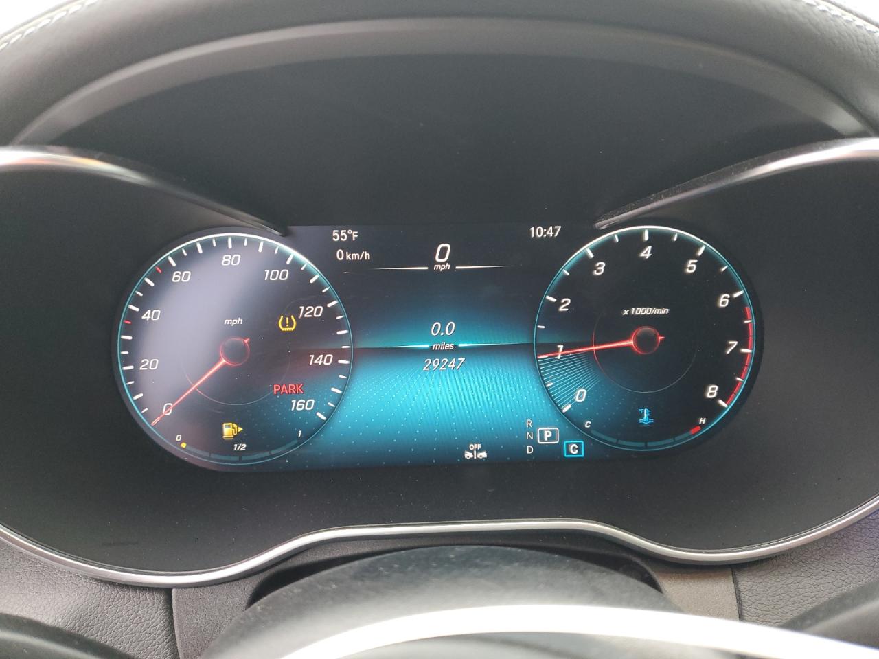 2021 Mercedes-Benz C-klasse VIN W1KWF8DB6MR608390 Copart auction photo, front end damage thumbnail 9