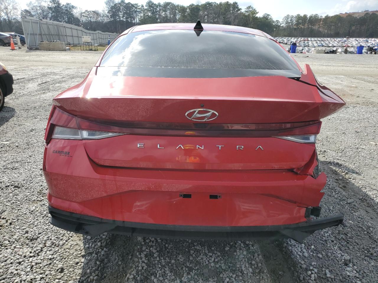 2021 Hyundai Elantra VIN 5NPLS4AG8MH030401 Copart auction photo, rear end damage thumbnail 6