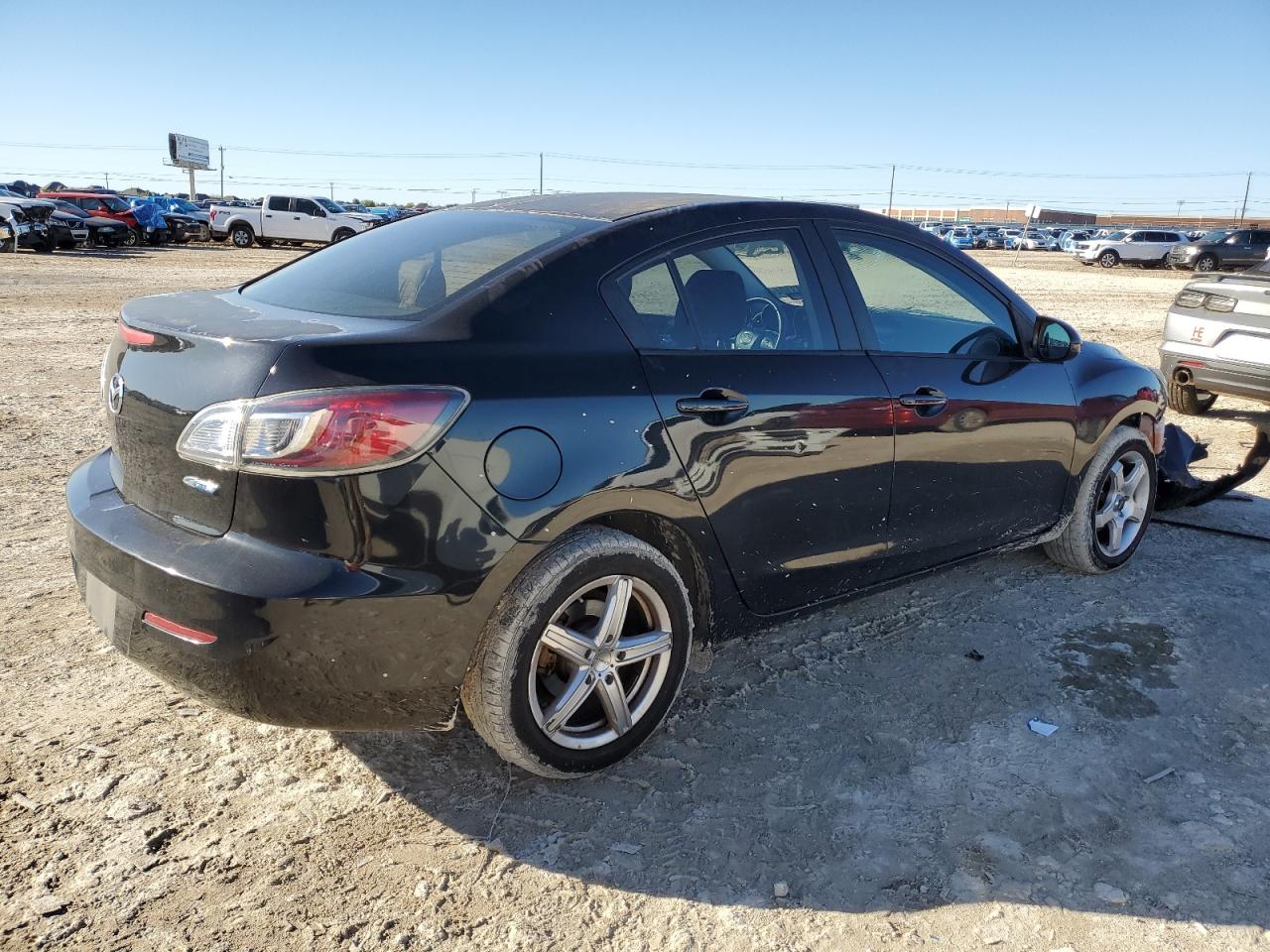 2012 Mazda 3 VIN JM1BL1V74C1694394 Copart auction photo, front end / side damage thumbnail 3