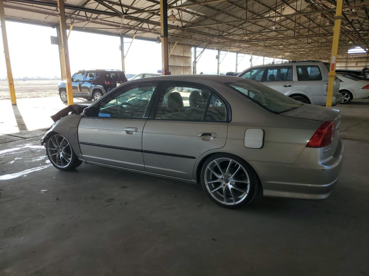 2004 Honda Civic VIN 2HGES15534H534008 Copart auction photo, front end / mechanical damage thumbnail 2
