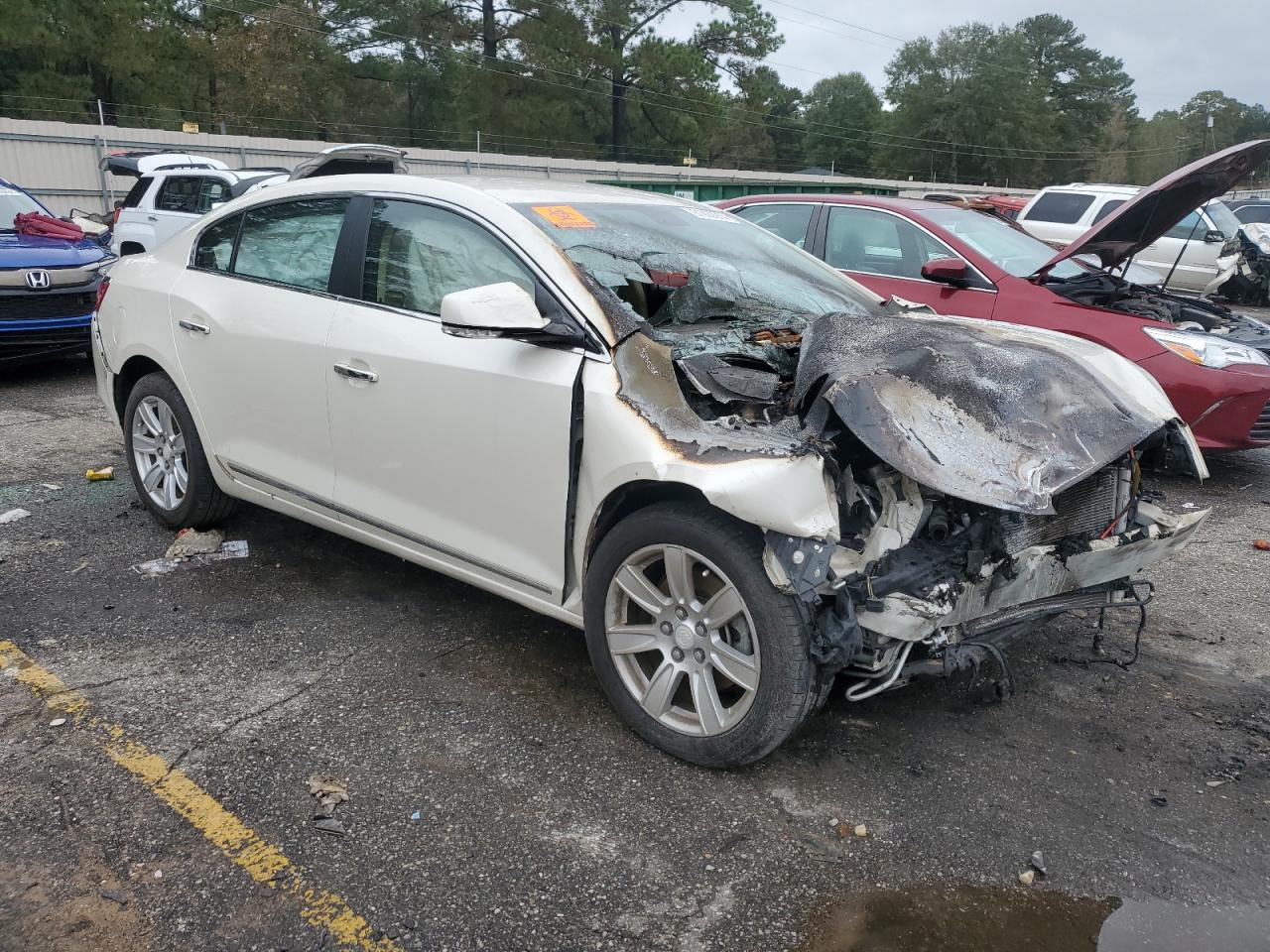 2011 Buick LaCrosse VIN 1G4GC5ED0BF304844 Copart auction photo, front end / burn - engine damage thumbnail 4