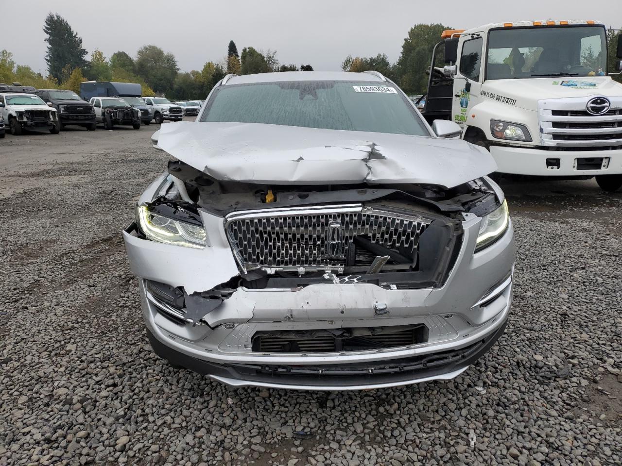 2019 Lincoln MKC VIN 5LMCJ2D98KUL51029 Copart auction photo, front end / side damage thumbnail 5