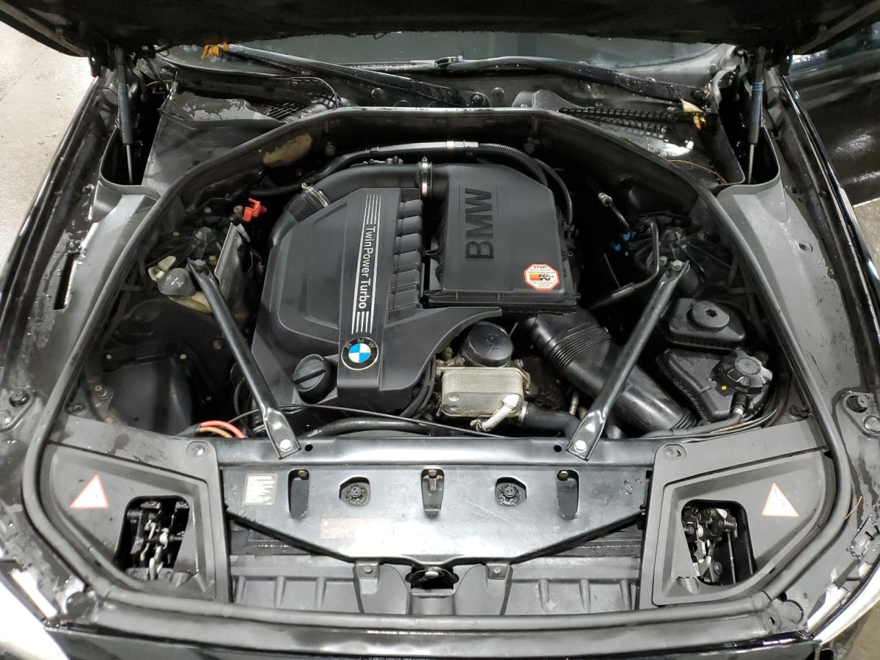 2014 BMW 5er VIN WBA5B3C53ED530047 Copart auction photo, front end damage thumbnail 12