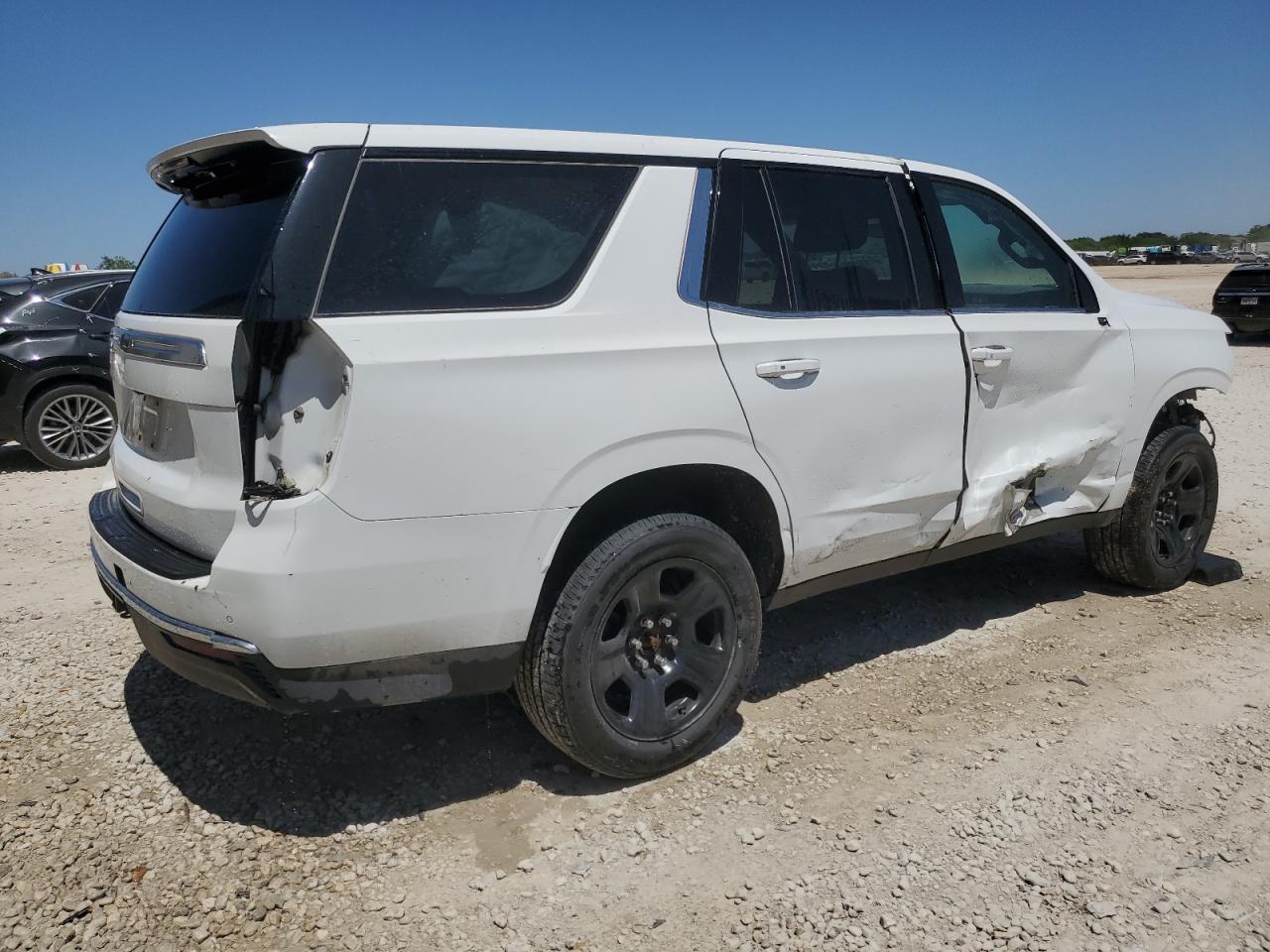 2022 Chevrolet Tahoe VIN 1GNSCLED8NR247807 Copart auction photo, front end / side damage thumbnail 3