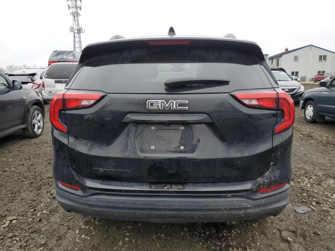 2021 GMC Terrain VIN 3GKALMEV8ML360816 Copart auction photo, front end / side damage thumbnail 6