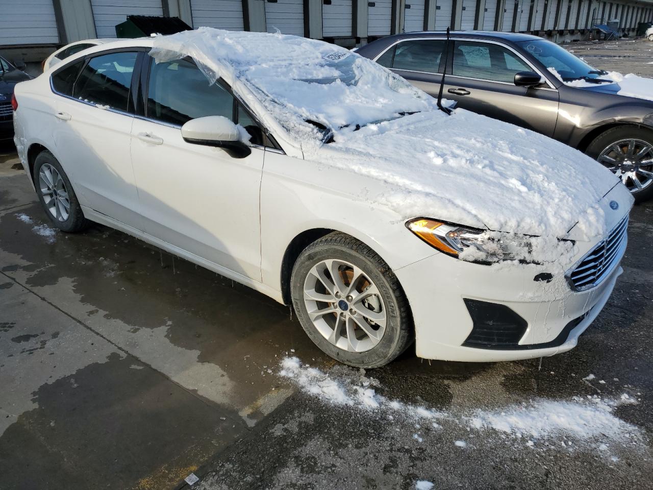 2020 Ford Fusion VIN 3FA6P0HD2LR257748 Copart auction photo, rollover damage thumbnail 4