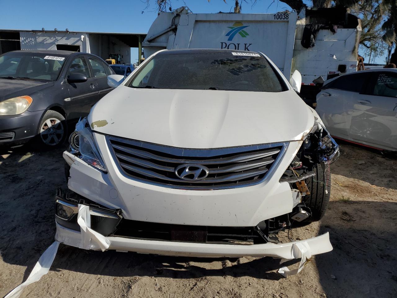 2016 Hyundai Azera VIN KMHFH4JG9GA569208 Copart auction photo, rear end / front end damage thumbnail 5