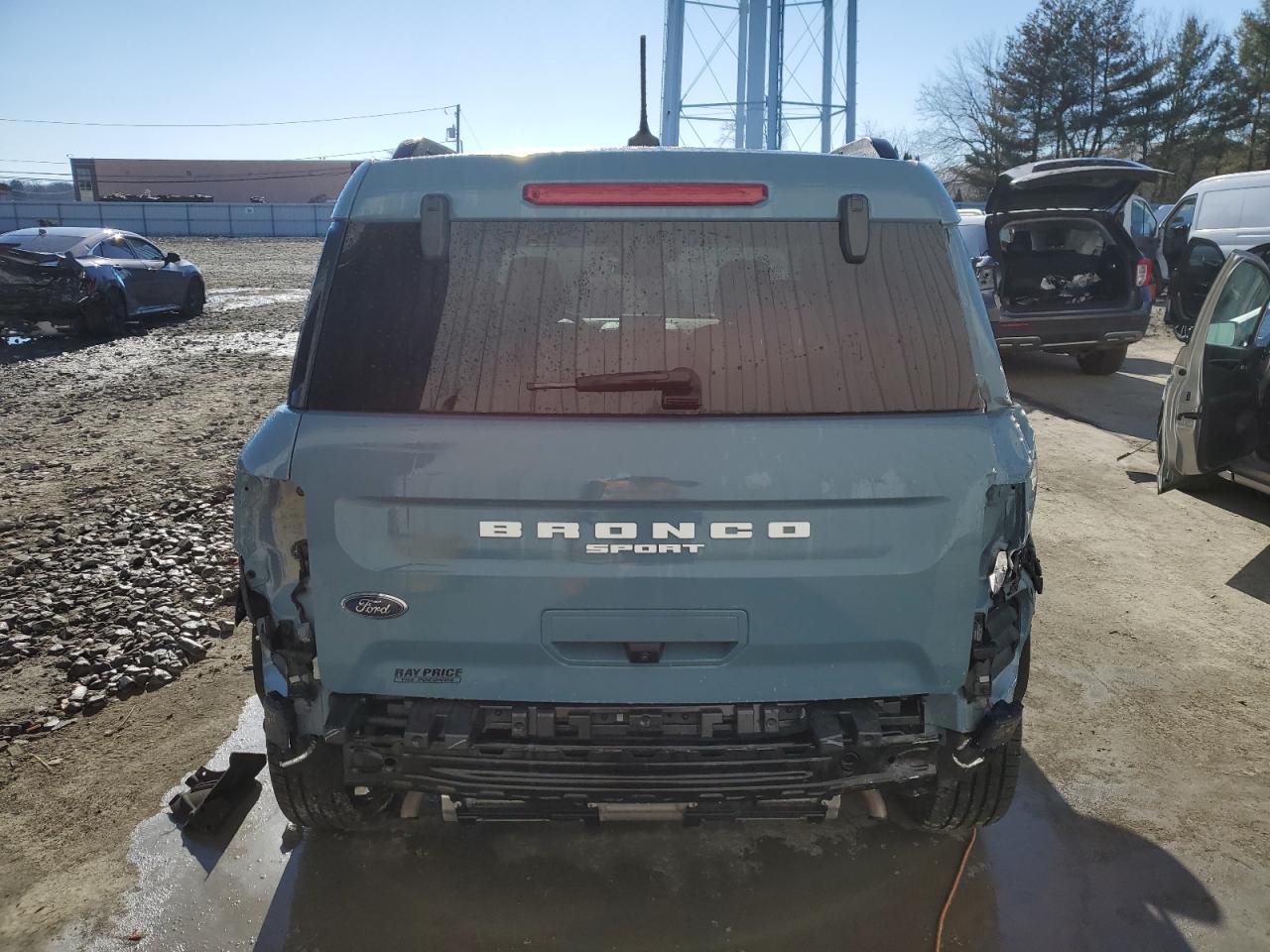 2021 Ford Bronco VIN 3FMCR9B64MRA20715 Copart auction photo, rear end damage thumbnail 6