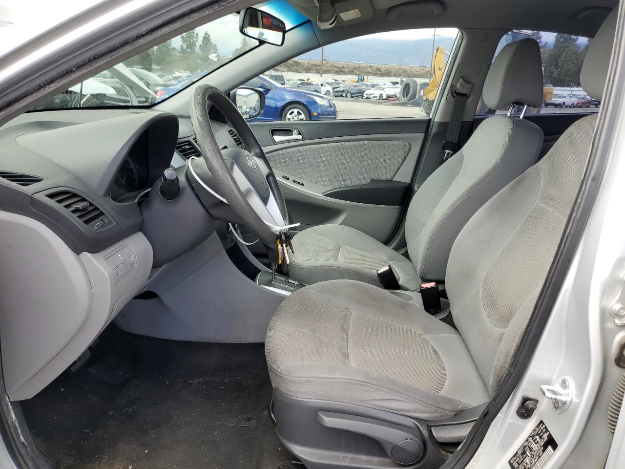 2013 Hyundai Accent VIN KMHCT4AE7DU286428 Copart auction photo, rear end damage thumbnail 7