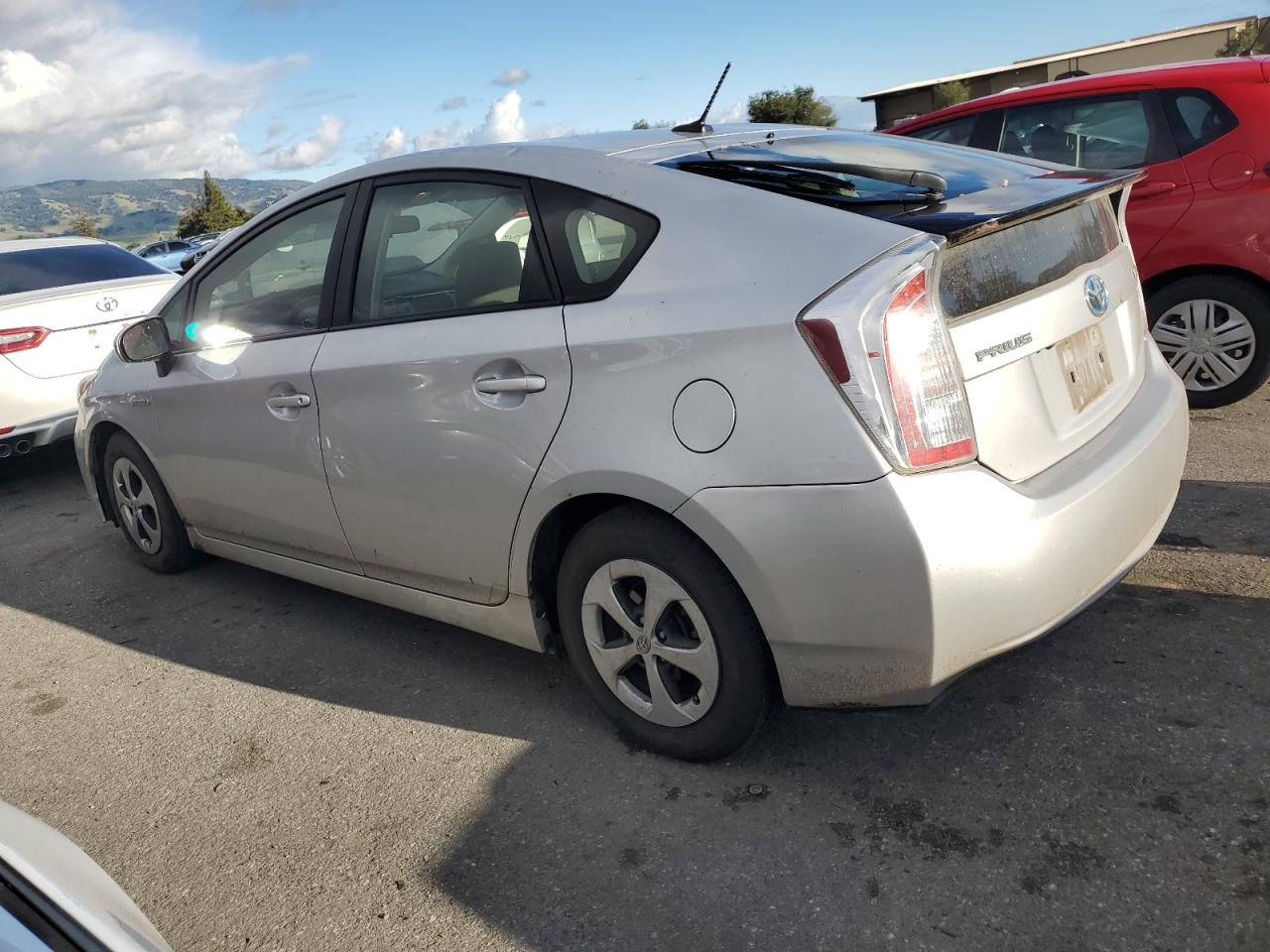 2015 Toyota Prius VIN JTDKN3DU7F1901801 Copart auction photo, top/roof / rear end damage thumbnail 2