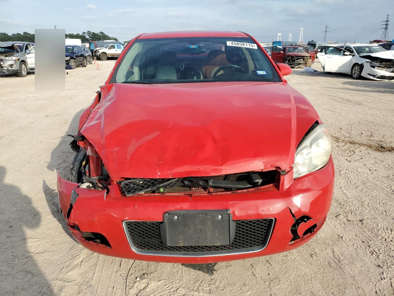 2013 Chevrolet Impala VIN 2G1WC5E32D1228344 Copart auction photo, front end / side damage thumbnail 5