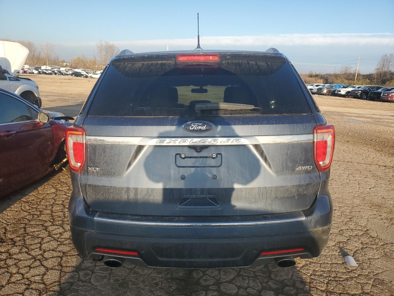 2018 Ford Explorer VIN 1FM5K8D8XJGC83770 Copart auction photo, front end / side damage thumbnail 6