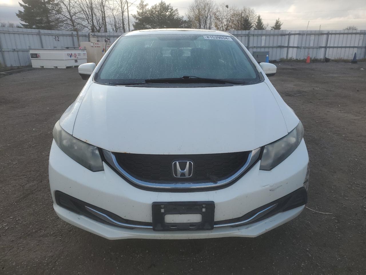 2015 Honda Civic VIN 2HGFB2F56FH056257 Copart auction photo, front end / side damage thumbnail 5