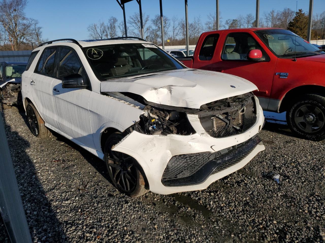 2017 Mercedes-Benz GLE VIN 4JGDA7EB4HA957279 Copart auction photo, front end damage thumbnail 4