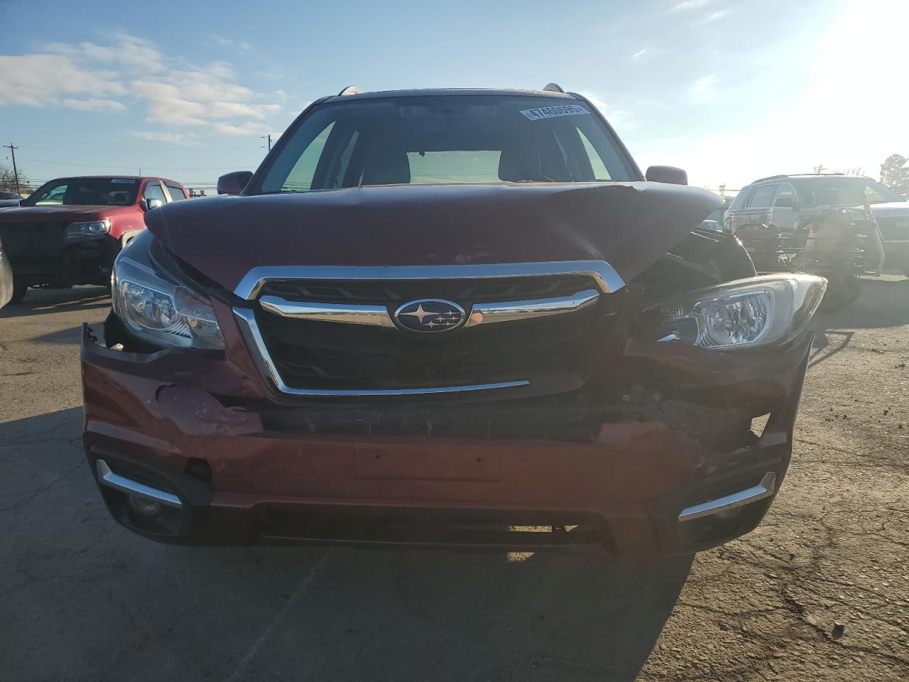2017 Subaru Forester VIN JF2SJAGC9HH484499 Copart auction photo, front end / rear end damage thumbnail 5