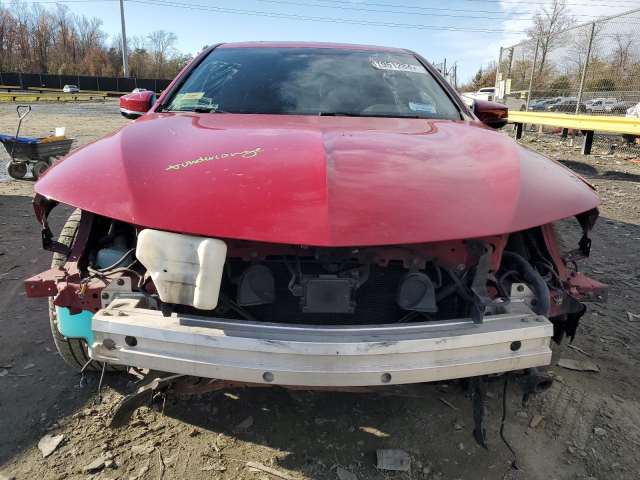 2018 Acura TLX VIN 19UUB3F6XJA000304 Copart auction photo, front end / minor dent/scratches damage thumbnail 5
