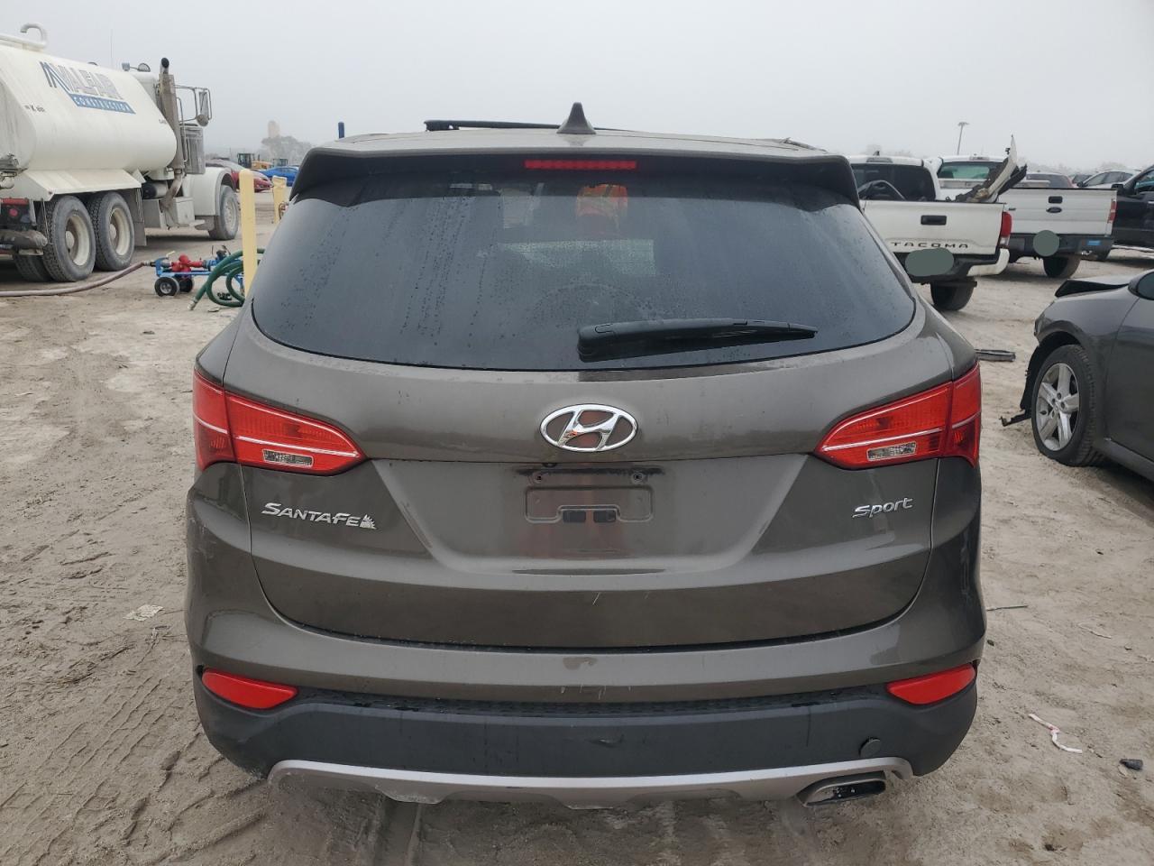 2013 Hyundai Santa Fe VIN 5XYZU3LB5DG010193 Copart auction photo, all over damage thumbnail 6