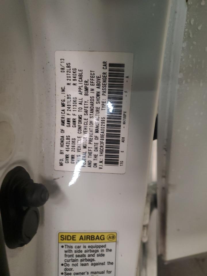 2014 Honda Accord VIN 1HGCR3F89EA002995 Copart auction photo, side / minor dent/scratches damage thumbnail 12
