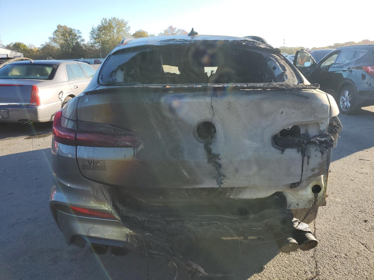 2020 BMW X4 VIN 5YMUJ0C07LLA99617 Copart auction photo, burn damage thumbnail 6