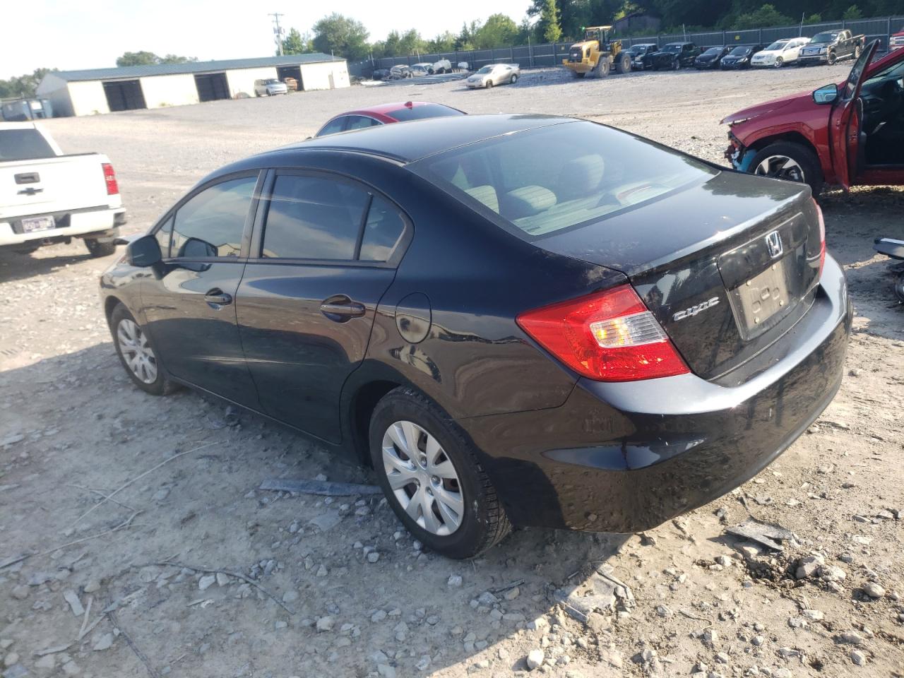 2012 Honda Civic VIN 2HGFB2F52CH308923 Copart auction photo, front end damage thumbnail 2