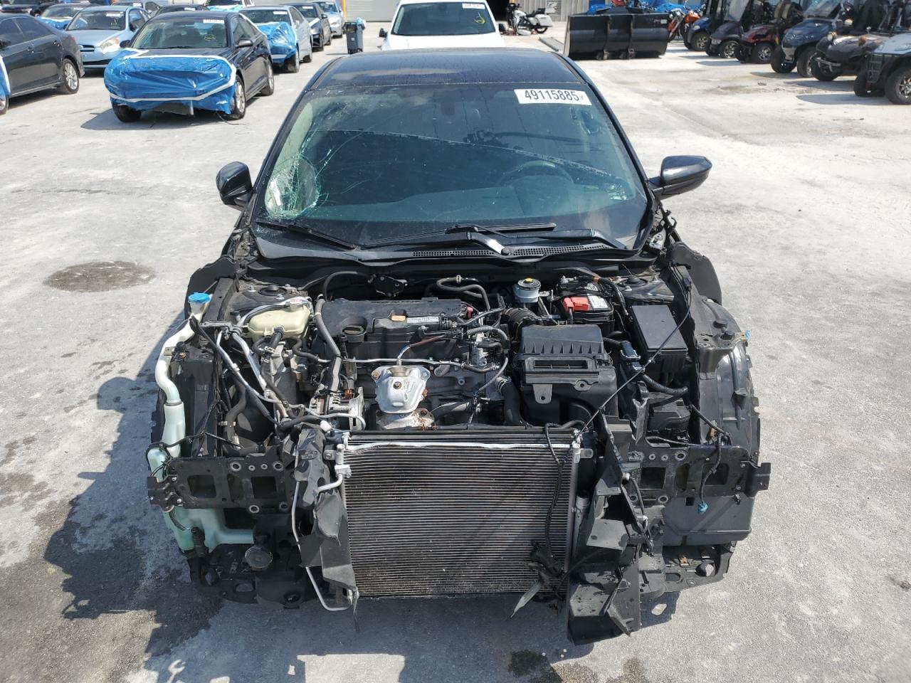 2018 Honda Civic VIN 2HGFC2F58JH519506 Copart auction photo, front end / hail damage thumbnail 5