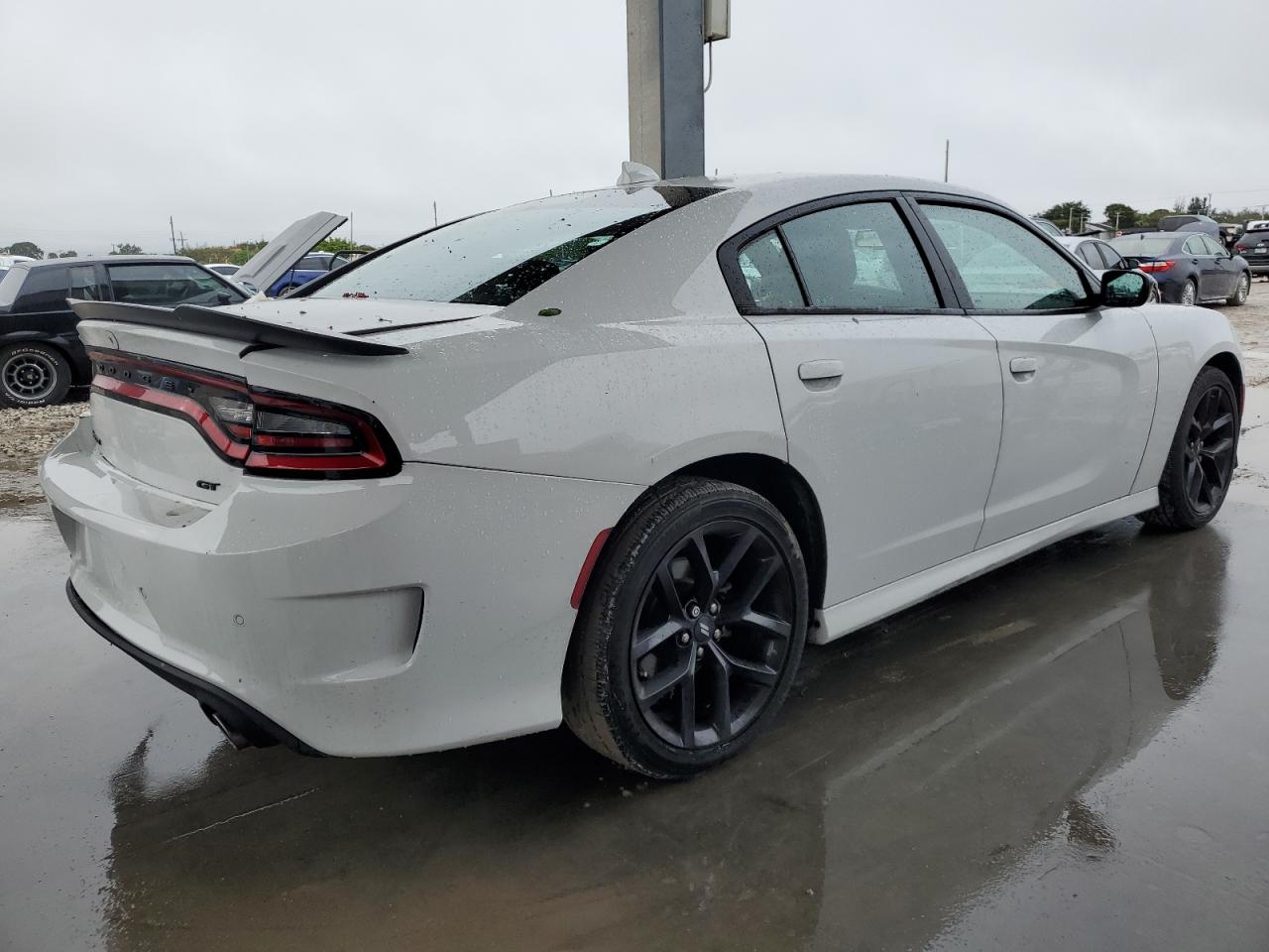 2020 Dodge Charger VIN 2C3CDXHG0LH219928 Copart auction photo, rear end / side damage thumbnail 3
