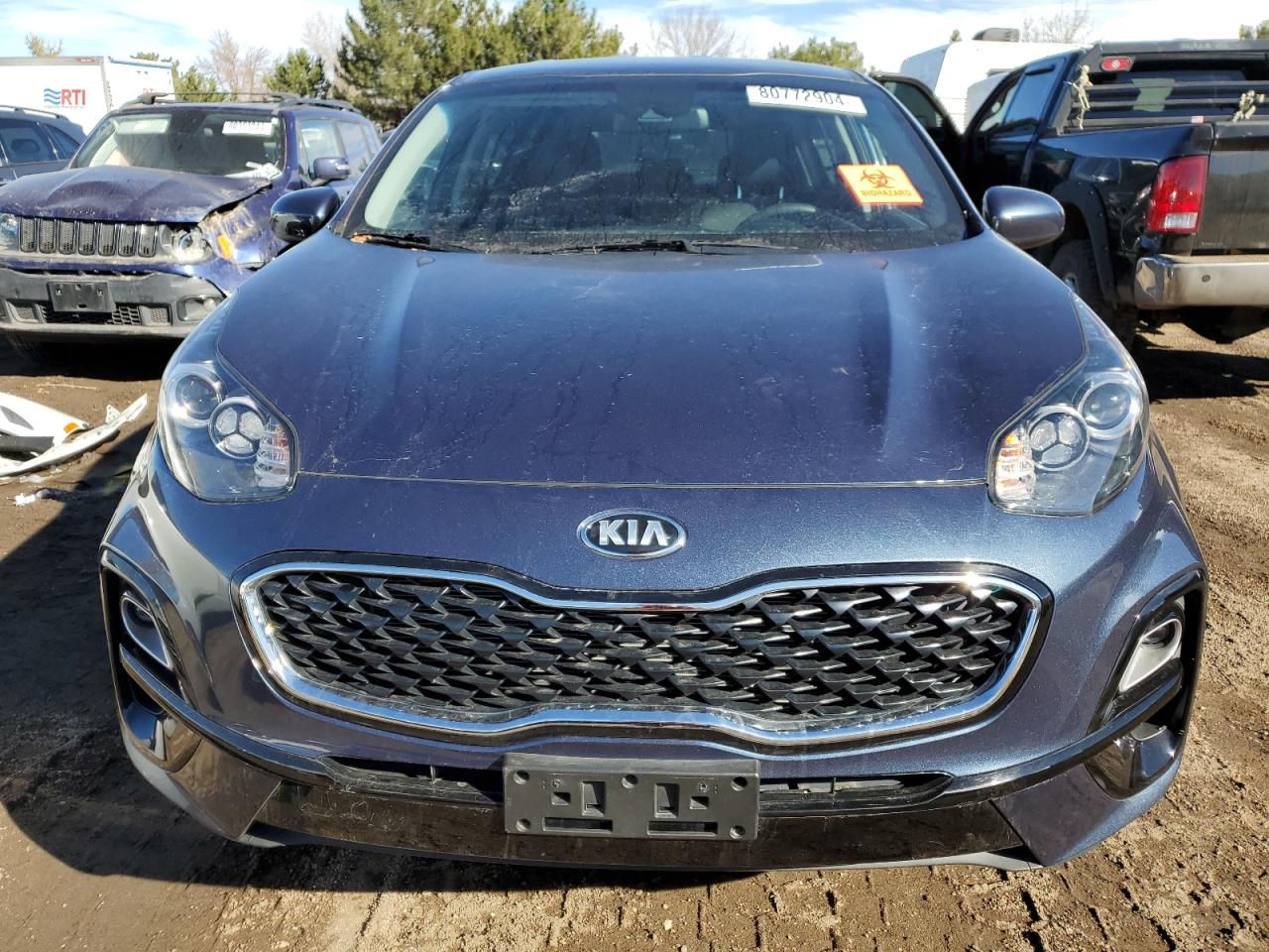 2021 KIA Sportage VIN KNDPMCAC1M7902408 Copart auction photo, vandalism damage thumbnail 5