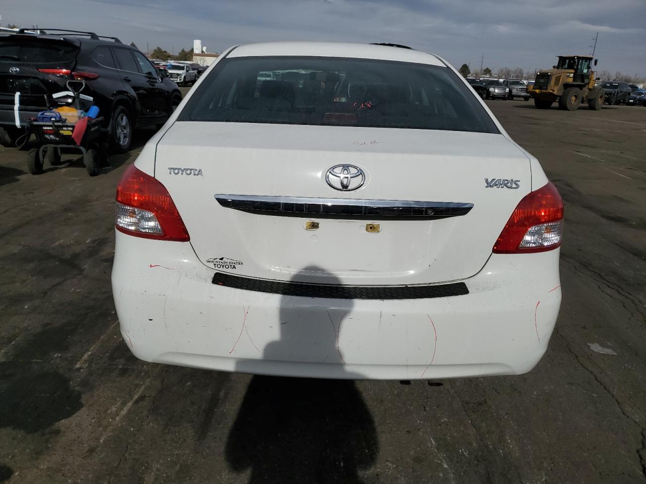 2010 Toyota Yaris VIN JTDBT4K33A4064137 Copart auction photo, all over damage thumbnail 6