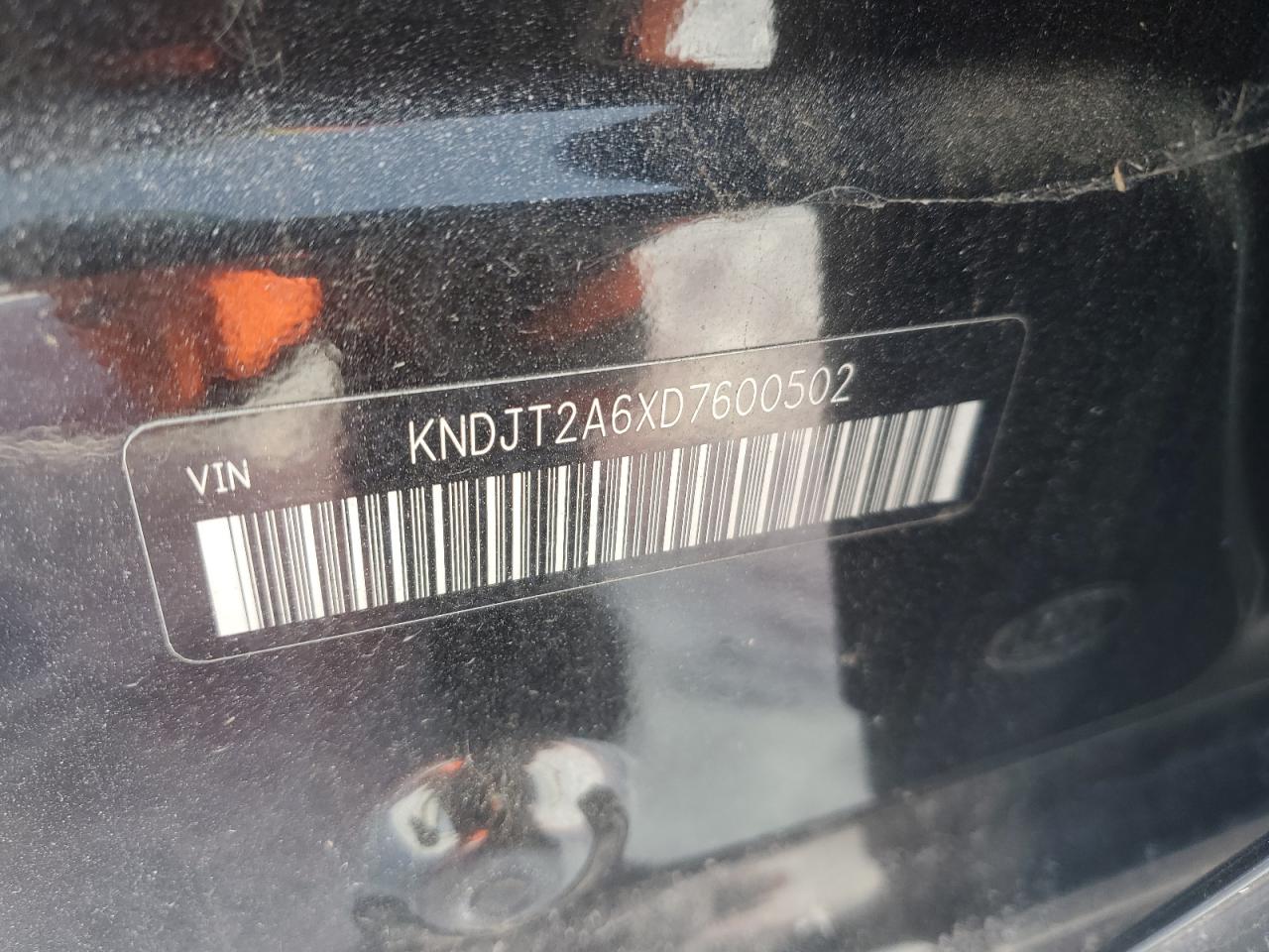 2013 KIA Soul VIN KNDJT2A6XD7600502 Copart auction photo, mechanical damage thumbnail 13