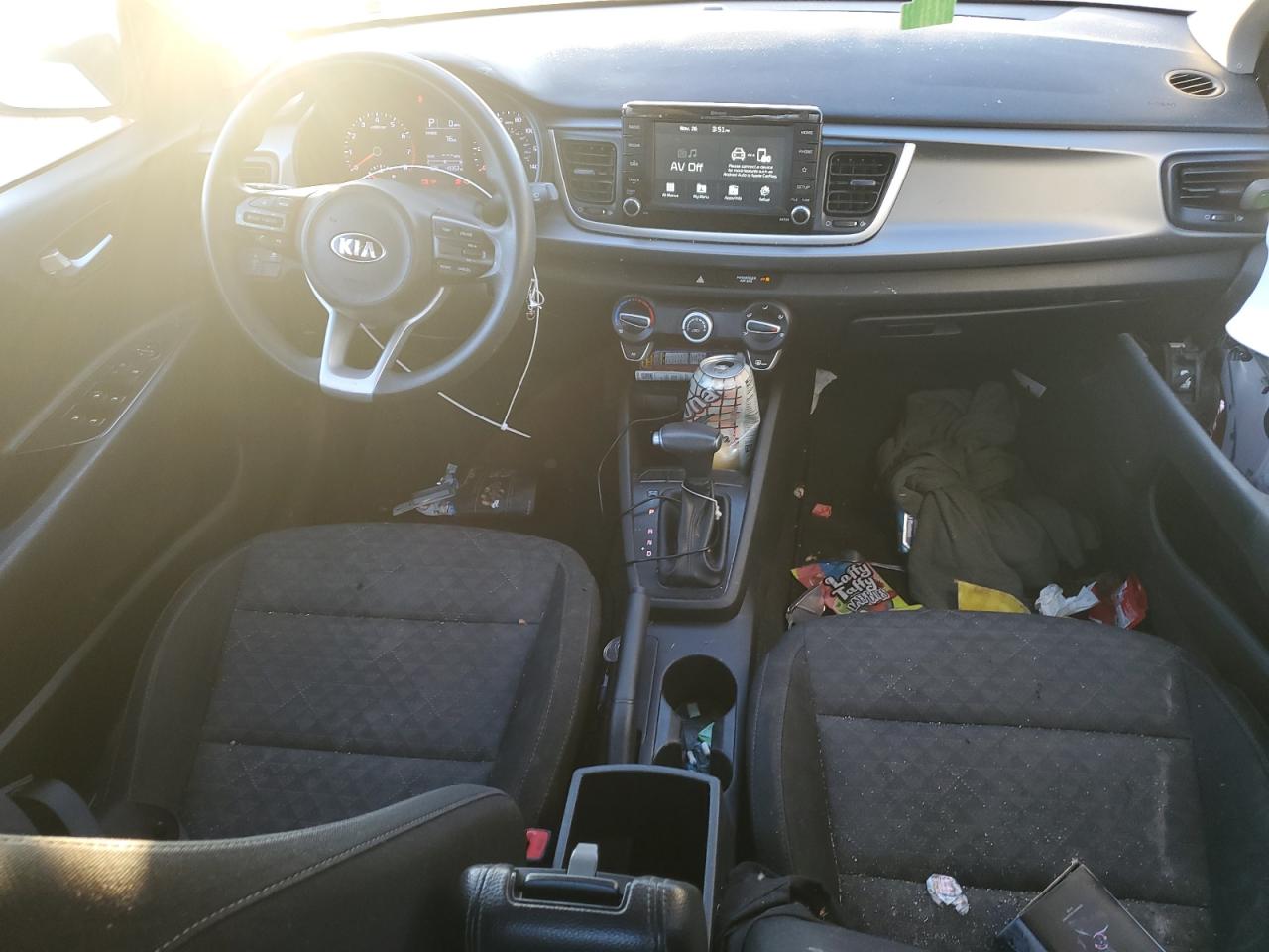 2020 KIA Rio VIN 3KPA24AD4LE330825 Copart auction photo, front end / side damage thumbnail 8