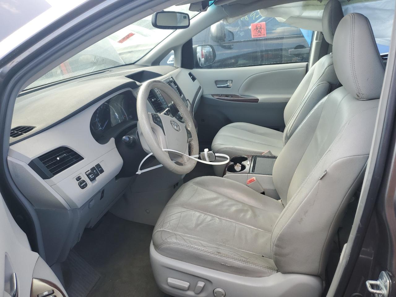 2012 Toyota Sienna VIN 5TDYK3DCXCS215549 Copart auction photo, all over damage thumbnail 7