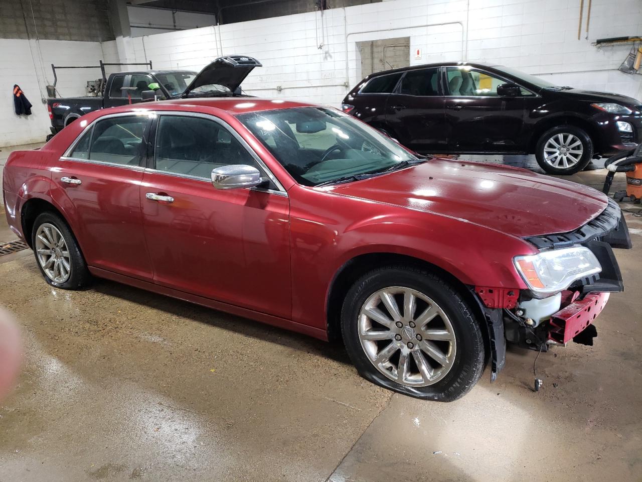 2012 Chrysler 300 VIN 2C3CCACG1CH237829 Copart auction photo, front end / side damage thumbnail 4