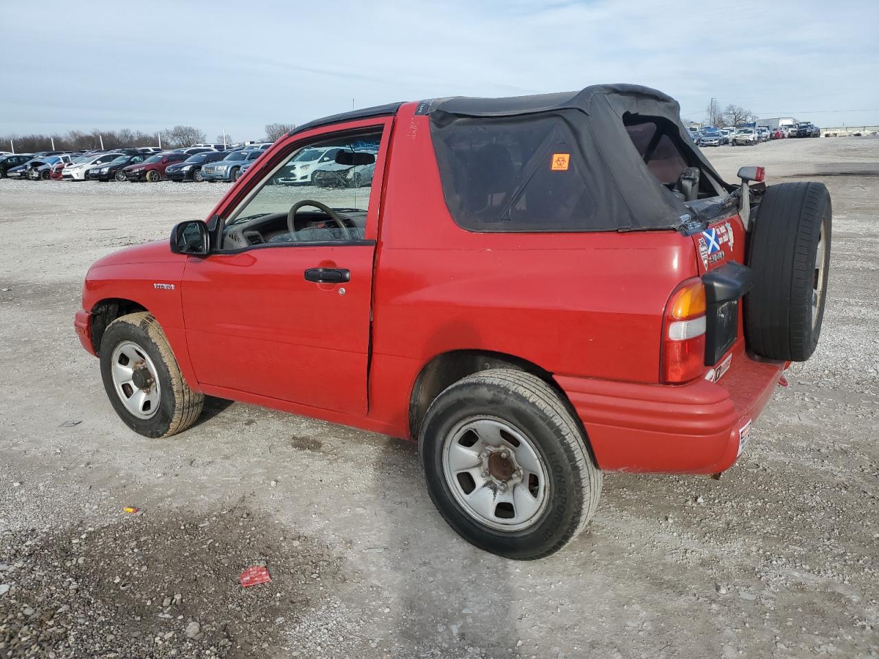 2003 Suzuki Vitara VIN 2S3TA52C236100550 Copart auction photo, side / rear end damage thumbnail 2