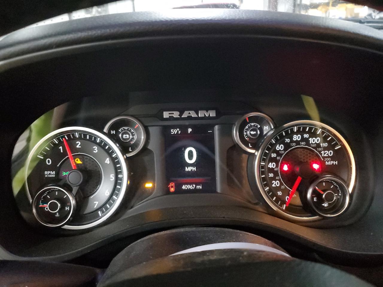2020 RAM 1500 VIN 1C6SRFFT4LN391557 Copart auction photo, front end / side damage thumbnail 9
