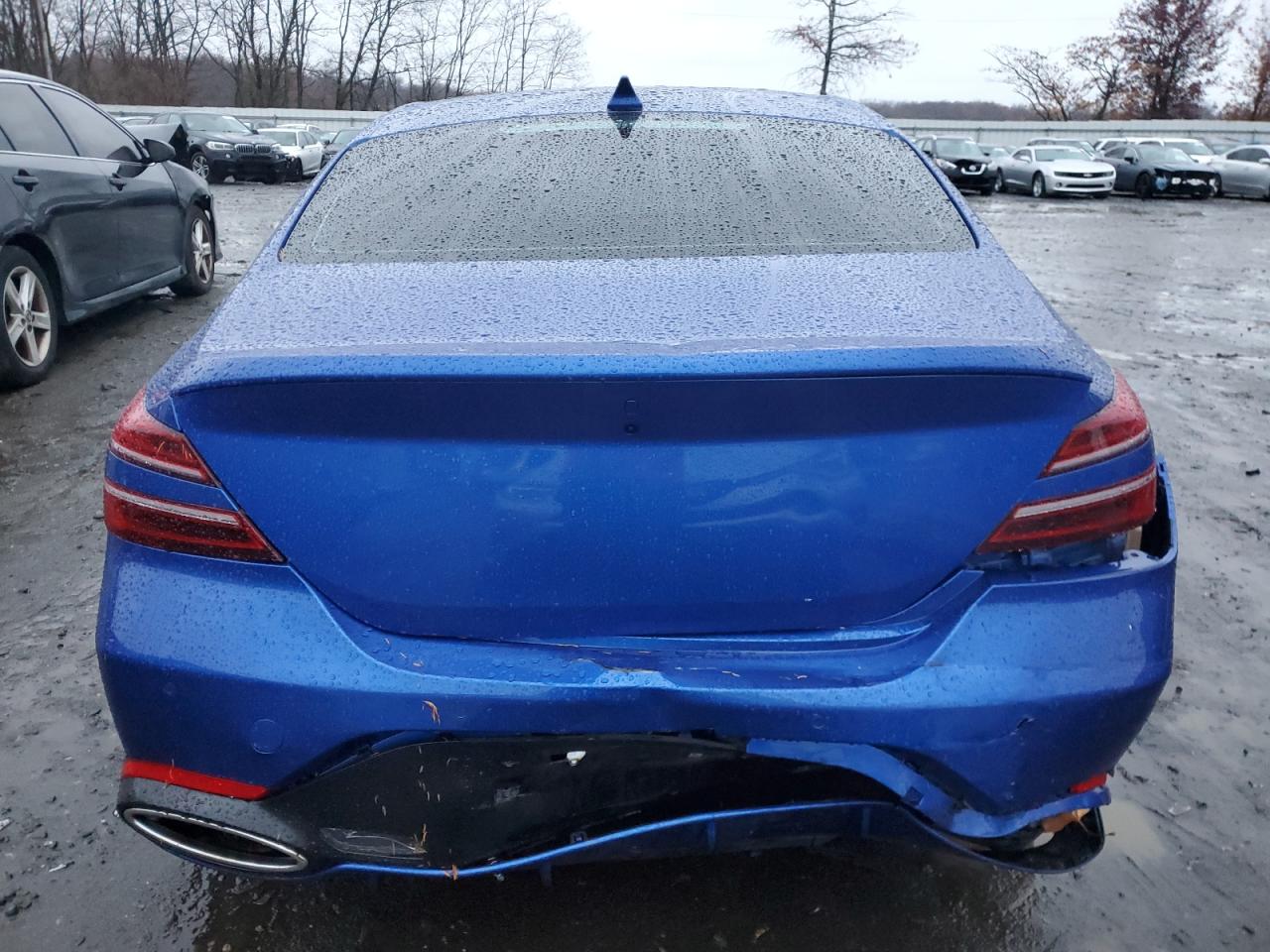 2022 Genesis G70 VIN KMTG54TEXNU102485 Copart auction photo, front end / side damage thumbnail 6