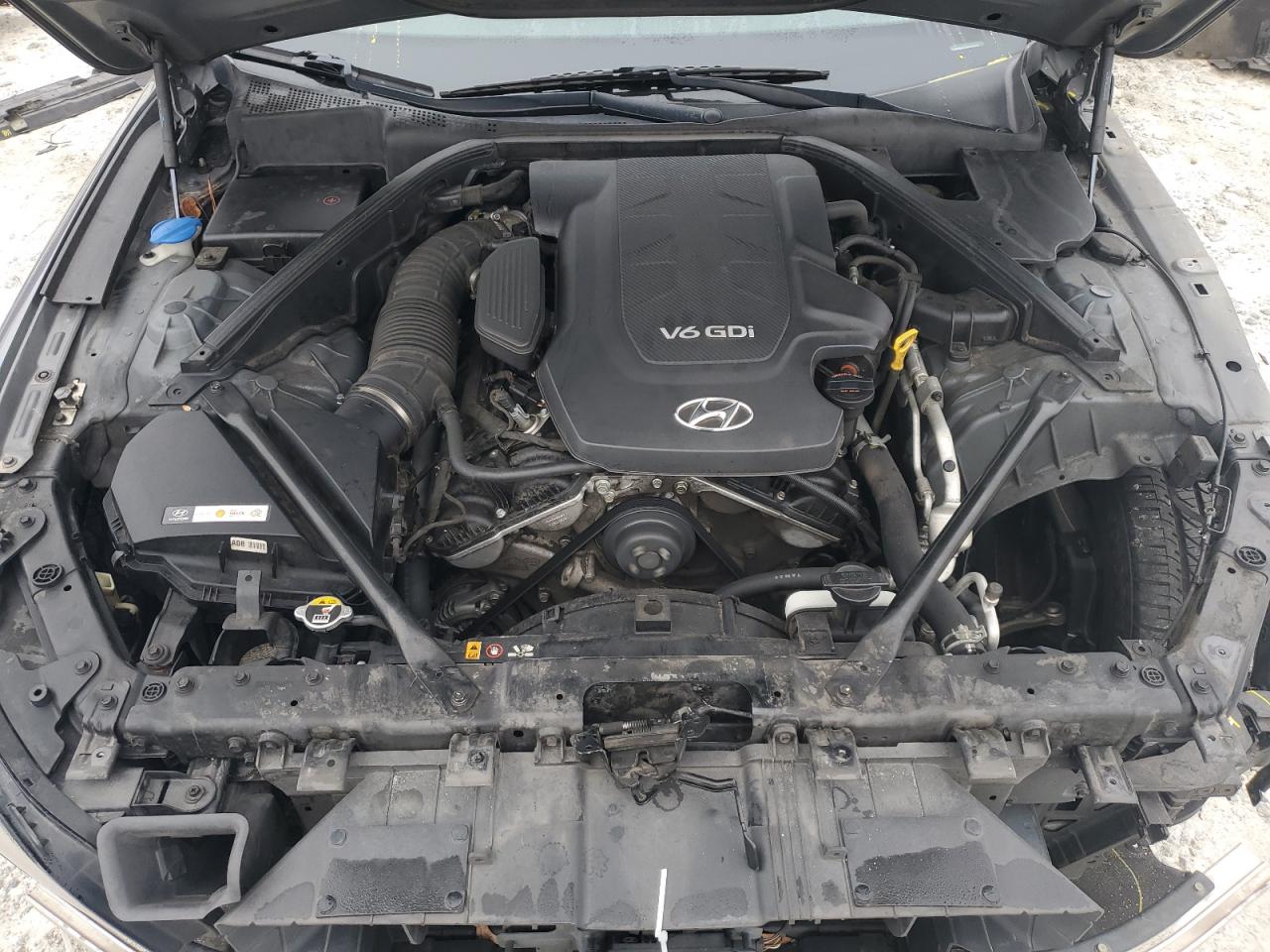 2016 Hyundai Genesis VIN KMHGN4JE6GU106291 Copart auction photo, front end damage thumbnail 11