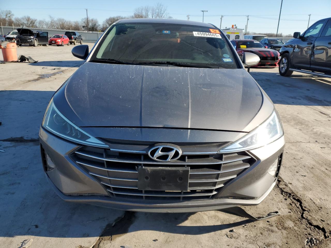 2020 Hyundai Elantra VIN KMHD74LFXLU919209 Copart auction photo, rear end / front end damage thumbnail 5