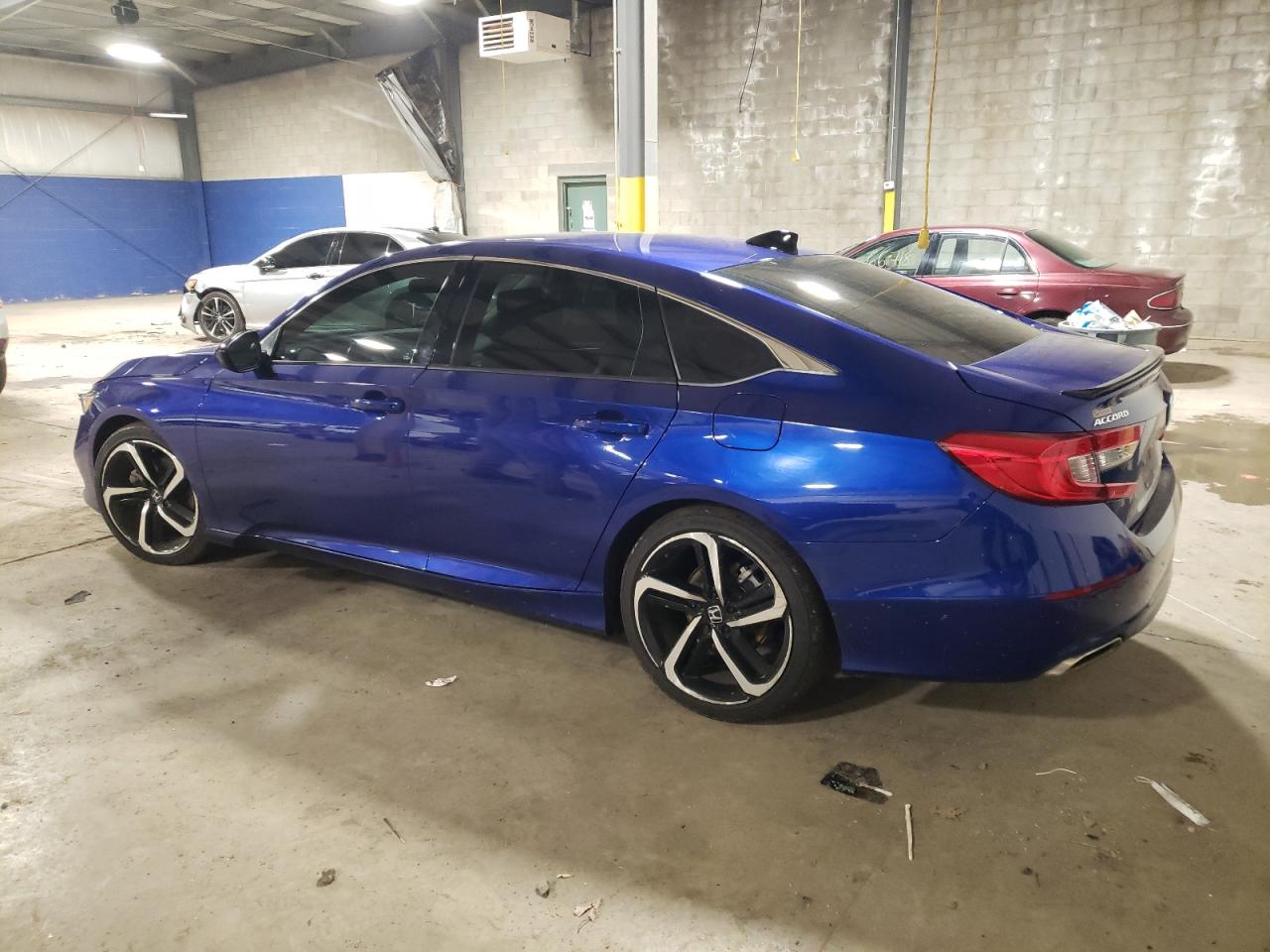 2022 Honda Accord VIN 1HGCV1F47NA005262 Copart auction photo, rear end / side damage thumbnail 2