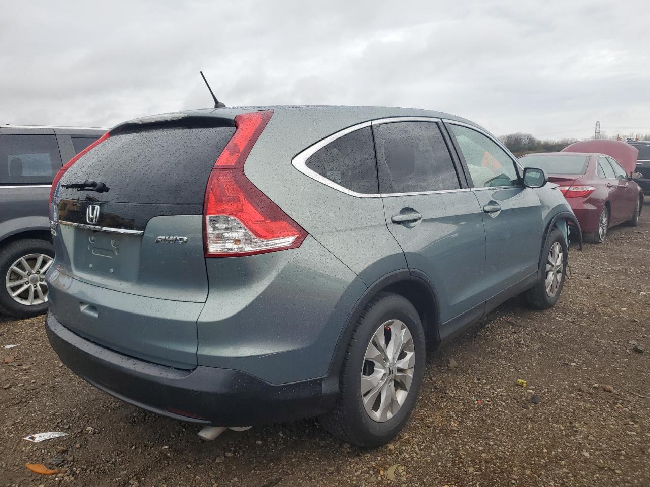 2012 Honda CR-V VIN 5J6RM4H52CL019407 Copart auction photo, front end damage thumbnail 3